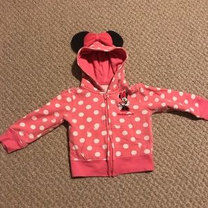 5/$20 Pink Minnie Mouse Disney World Hoodie